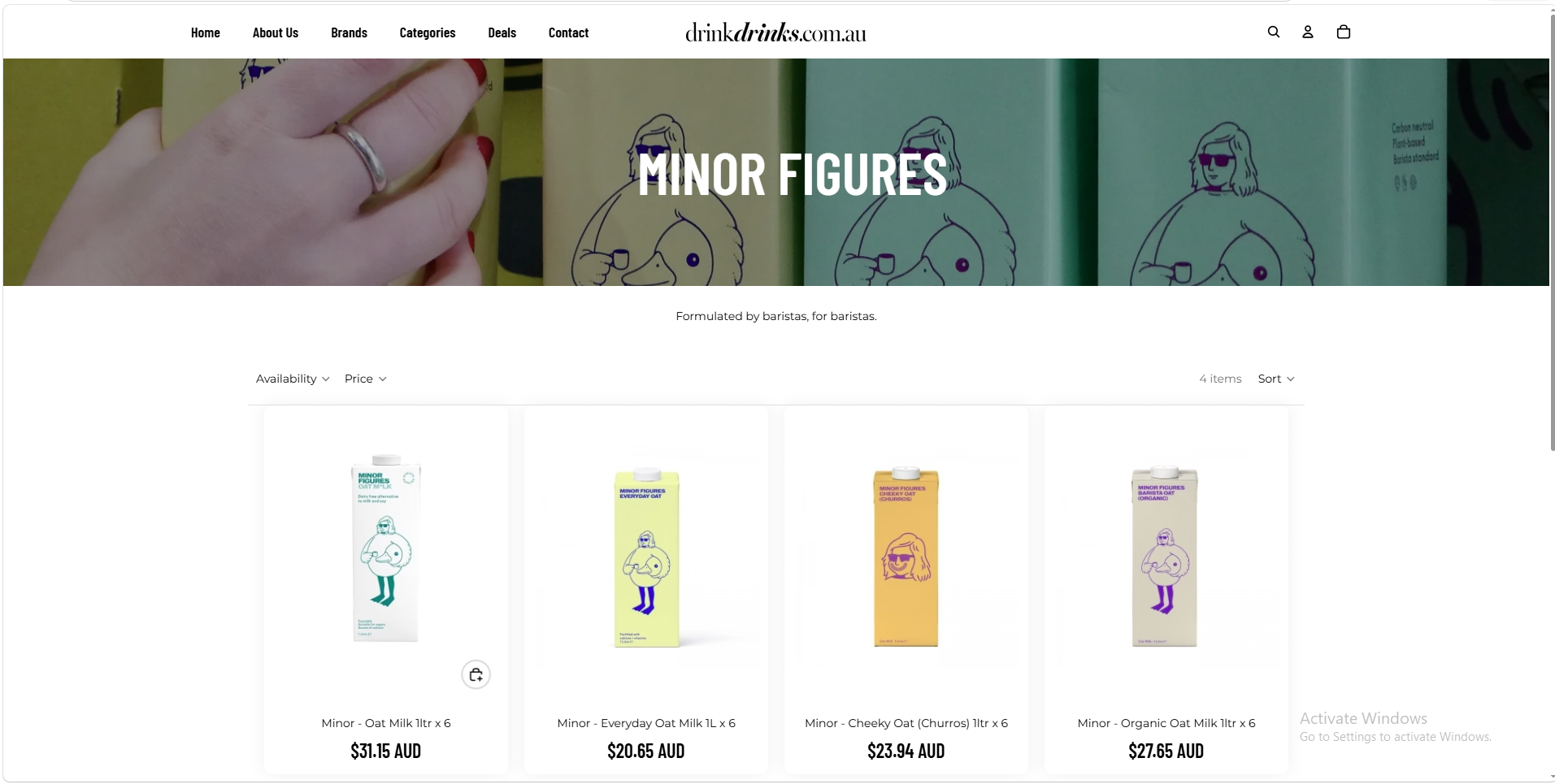 DrinkDrinks beverage marketplace homepage and brand presentation