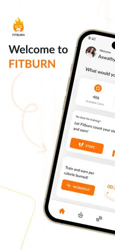 Fitburn activity and rewards dashboard