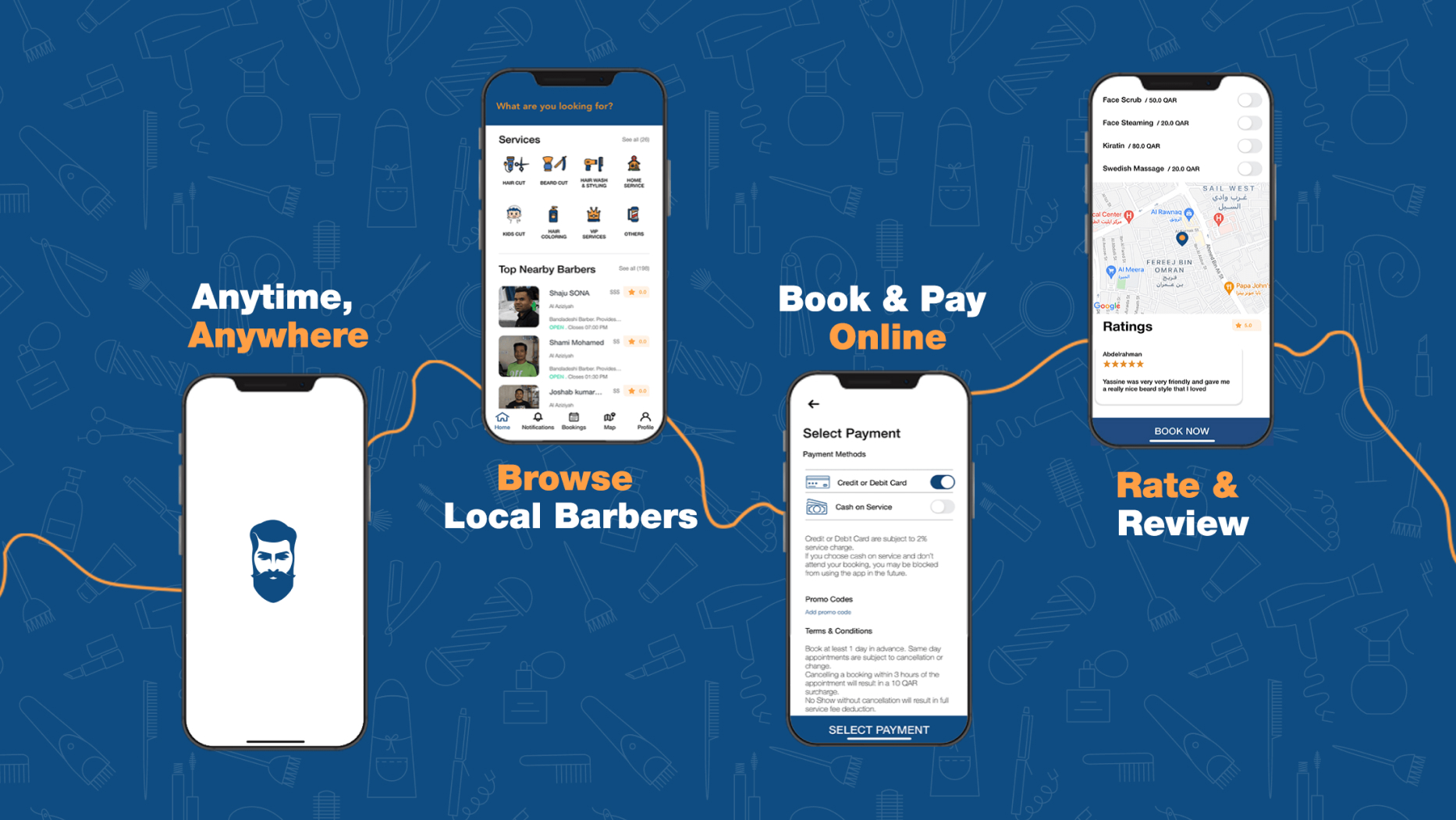IHLAQ grooming marketplace booking interface