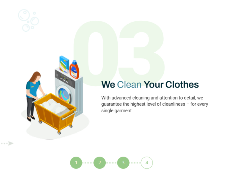 Laundry Masbana service browsing interface